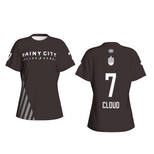 Team Version - Black - Curved T-Shirt